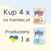 Mleko dla dzieci i niemowlaków. Pomoc dla Ukrainy. Pomoc dla ukraińskich mam. Promocja 4 + 1.