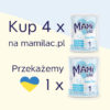 Mami Lac 1 mleko początkowe do karmienia niemowląt. Promocja Pomoc dla Ukrainy.