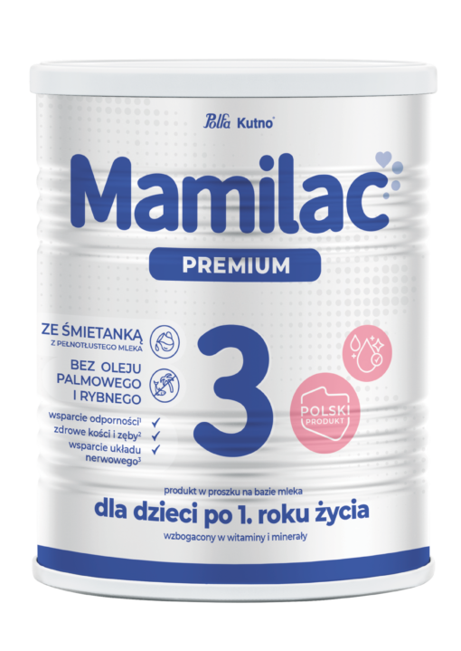 Mamilac 3 Premium mleko odżywcze dla dzieci po 1 roku życia. Polski produkt.