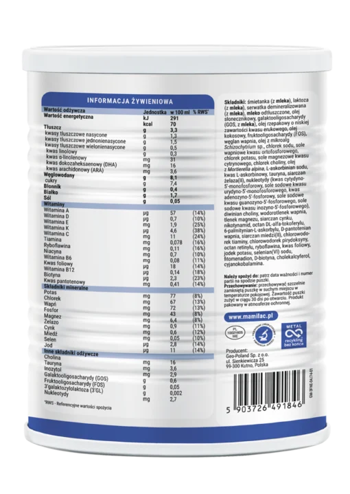 Mamilac 3 Premium mleko odżywcze dla dzieci po 1 roku życia. Polski produkt.